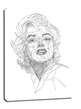 Obraz na płótnie, GALERIA PLAKATU, Geometryczna Marilyn Monroe, 30x40 cm - Galeria Plakatu