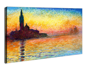 Obraz na płótnie, GALERIA PLAKATU, San giorgio maggiore at dusk, Claude Monet, 100x70 cm - Galeria Plakatu