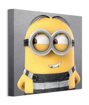 Obraz na płótnie Gru, Dru i Minionki Minion Close Up obrazy na ścianę 40x40 cm
