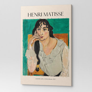 Obraz Na Płótnie Henri Matisse Laurette Z Białą Bluzką Rep00070 30X40 - Wave Print