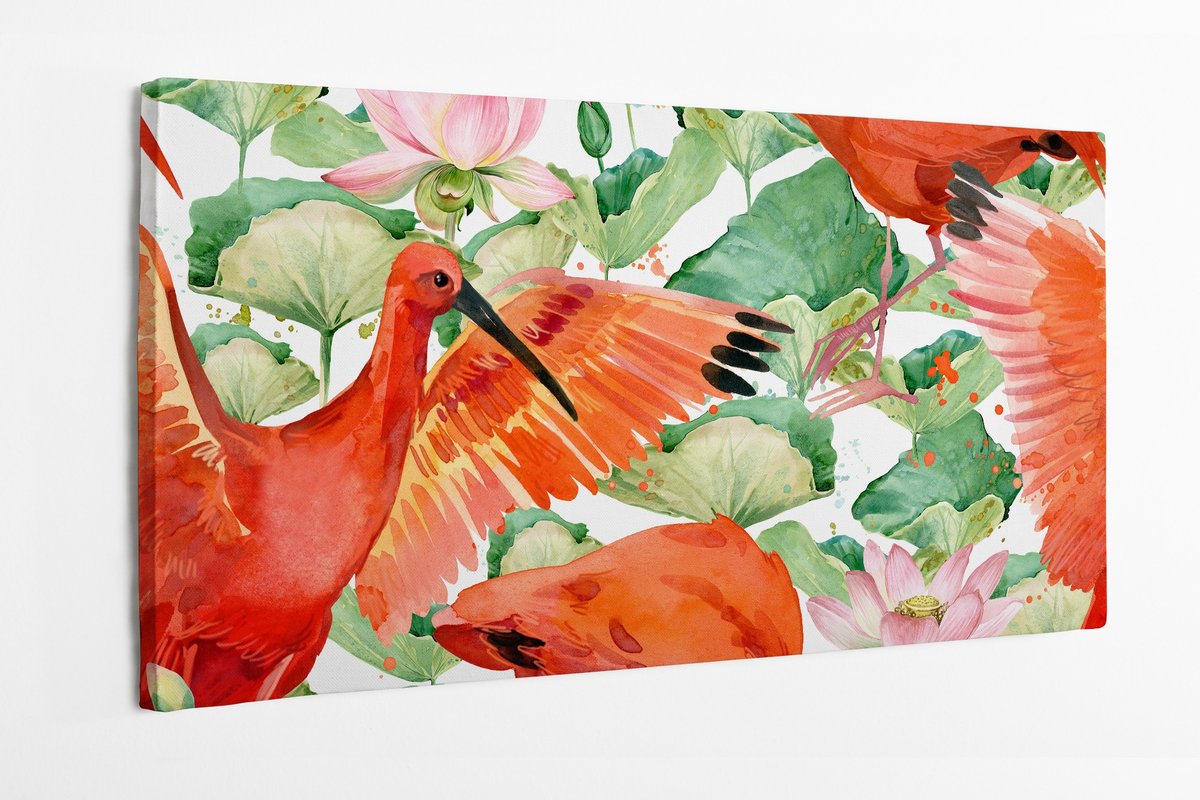 Obraz Na P tnie HOMEPRINT Ibis Szkar atny Ibis Czerwony Ptak obraz-na-p-tnie-homeprint-ibis-szkar-atny-ibis-czerwony-ptak