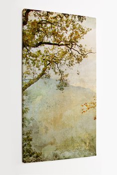 Obraz na płótnie HOMEPRINT, jesienny obraz, vintage, jesień, drzewa, gałęzie drzew 60x120 cm - HOMEPRINT