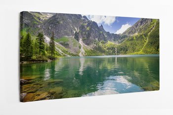 Obraz na płótnie HOMEPRINT, jezioro, góry, Morskie Oko ,krajobraz, Tatry, Polska 120x60 cm - HOMEPRINT