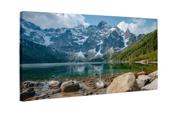 Obraz na płótnie HOMEPRINT, Krajobraz Morskiego Oka, Zakopane, natura, relaks, 140x70 cm - HOMEPRINT