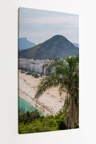 Obraz na płótnie HOMEPRINT, panorama, krajobraz, miastoRio de Janeiro, Brazylia 60x120 cm