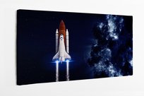 Obraz na płótnie HOMEPRINT, prom kosmiczny startujący na misję, NASA, kosmos, przestrzeń kosmiczna 120x50 cm