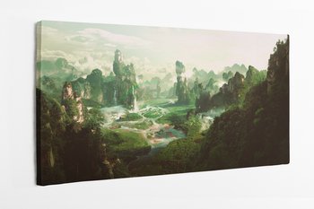 Obraz na płótnie HOMEPRINT, przyroda, las, fantasy 120x50 cm - HOMEPRINT