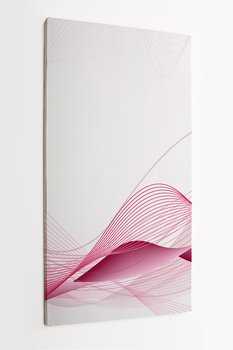 Obraz na płótnie HOMEPRINT, różowa fala, abstrakcja, sztuka 60x120 cm - HOMEPRINT