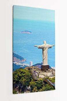 Obraz na płótnie HOMEPRINT, widok na pomnik Chrystusa Odkupiciela w Rio de Janeiro 60x120 cm - HOMEPRINT