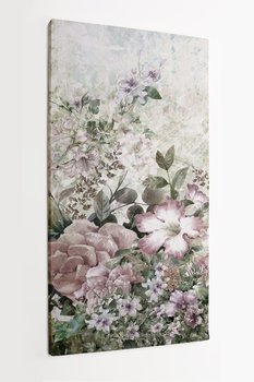Obraz na płótnie HOMEPRINT, wiosenne kwiaty, łąka, pole, wieś, spokój, wypłowiały kolor 50x100 cm - HOMEPRINT