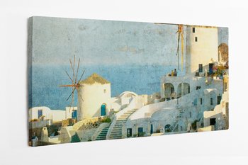 Obraz na płótnie HOMEPRINT, wioska Oia, wyspa, Santorini, Grecja, tradycja, architektura 100x50 cm - HOMEPRINT