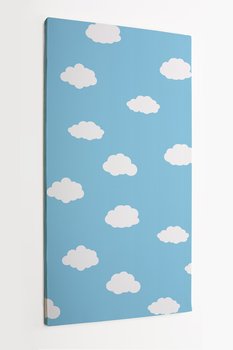 Obraz na płótnie HOMEPRINT, wzór, chmury, ilustracja 50x100 cm - HOMEPRINT