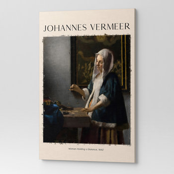Obraz Na Płótnie Johannes Vermeer Ważąca Perły Rep00077 70X100 - Wave Print