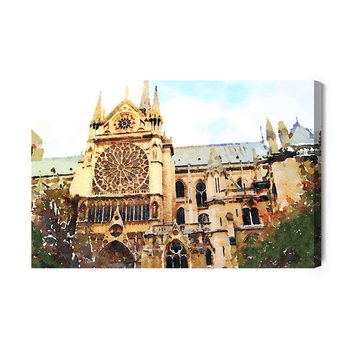 Obraz Na Płótnie Katedra Notre Dame Jak Namalowana 100x70 NC - Inny producent