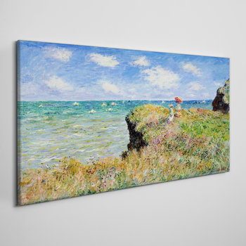 Obraz Na Płótnie Klif morze Claude Monet 100x50 cm - Coloray