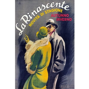 Obraz na płótnie La Rinascente Ad, 1931 40x60 - Legendarte