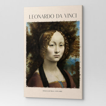Obraz na płótnie LEONARDO DA VINCI GINEVRA DE' BENCI REP00028 60X90 - Wave Print