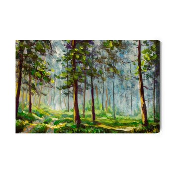 Obraz Na Płótnie Leśny Krajobraz Jak Malowany 90x60 - Inny producent