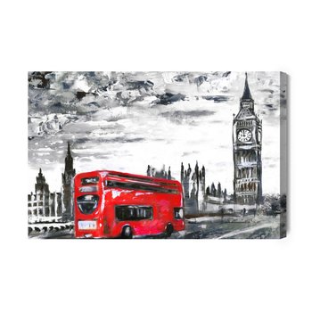 Obraz Na Płótnie Londyński Autobus W 90x60 - Inny producent