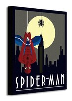 Obraz na płótnie Marvel Deco Spiderman Hanging na ścianę do salonu 30x40 cm Marvel