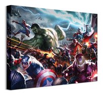 Obraz na płótnie Marvel Future Fight Heroes Assault obrazy na ścianę 40x30 cm Marvel
