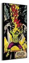 Obraz na płótnie Marvel Hulk RAWK na ścianę do salonu 50x100 cm Marvel