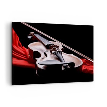 Obraz na płótnie - Muzyka uczuć - 120x80cm - Muzyka Skrzypce Instrument Muzyczny - Nowoczesny obraz na ścianę do salonu do sypialni ARTTOR - ARTTOR