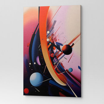 Obraz na płótnie na ścianę do salonu abstrakcja ART00005_60X90 - Wave Print