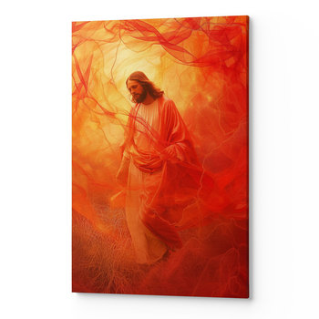 Obraz na płótnie na ścianę do salonu pokoju JEZUS CHRYSTUS REL00095 60x90 - Wave Print