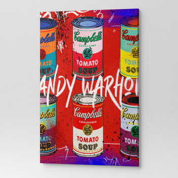 Obraz na płótnie na ścianę salon ANDY WARHOL PUSZKI Z ZUPĄ POP00031 30x40 - Wave Print