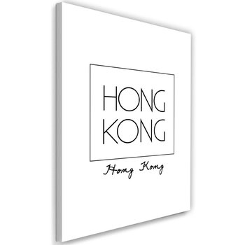 Obraz na płótnie, napis Hong Kong, 60x90 cm - Caro