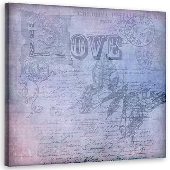Obraz na płótnie: Napis „Love”, 60x60 cm - Feeby