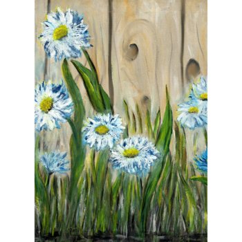 Obraz na płótnie: Niebieskie kwiaty, 100x70 cm - Art-Canvas