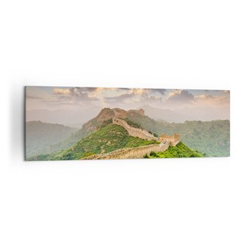 Obraz na płótnie - Nieprzemijająca wielkość - 160x50cm - Krajobraz Mur Chiński Azja - Nowoczesny foto obraz w ramie do salonu do sypialni ARTTOR - ARTTOR