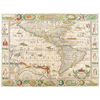 Obraz na płótnie Old Atlas Map No. 29 80x100 - Legendarte
