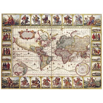 Obraz na płótnie Old Atlas Map No. 35 40x50 - Legendarte