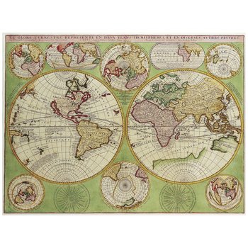 Obraz na płótnie Old Atlas Map No. 44 40x50 - Legendarte