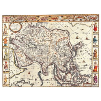 Obraz na płótnie Old Atlas Map No. 46 40x50 - Legendarte