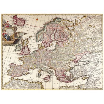 Obraz na płótnie Old Atlas Map No. 53 40x50 - Legendarte