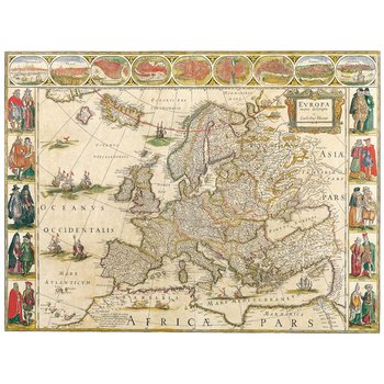Obraz na płótnie Old Atlas Map No. 57 80x100 - Legendarte