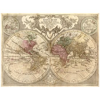 Obraz na płótnie Old Atlas Map No. 60 80x100 - Legendarte