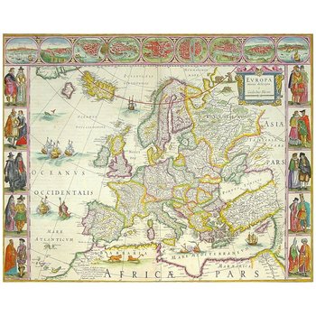 Obraz na płótnie Old Atlas Map No. 68 40x50 - Legendarte