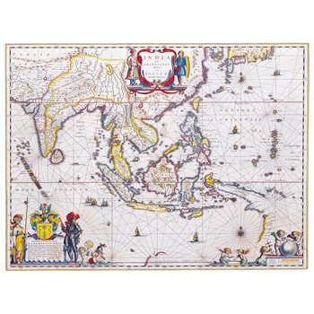 Obraz na płótnie Old Atlas Map No. 8 40x50 - Legendarte