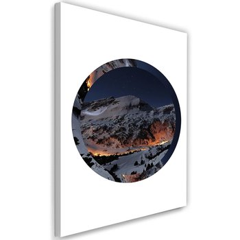 Obraz na płótnie, ośnieżone góry w kol, 40x60 cm - Caro