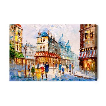 Obraz Na Płótnie Paryska Ulica Jak Malowana 120x80 NC - Inny producent