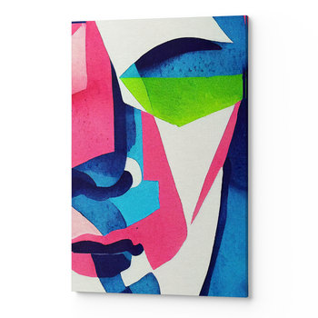 Obraz na płótnie salon sypialnia abstrakcja twarz kolorowy ABST00004 30x40 - Wave Print