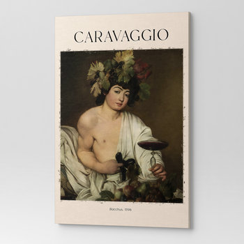 Obraz Na Płótnie Salon Sypialnia Caravaggio Bachus Rep00096 30X40 - Wave Print