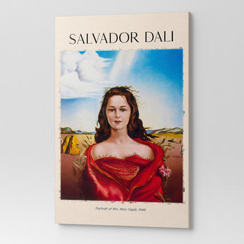 Obraz na płótnie SALVADOR DALI PORTRAIT OF MRS. SIGALI REP00053 30X40 - Wave Print