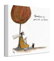Obraz na płótnie Sam Toft Sometimes we Just Sit and Think obrazy na ścianę 30x30 cm Art Group