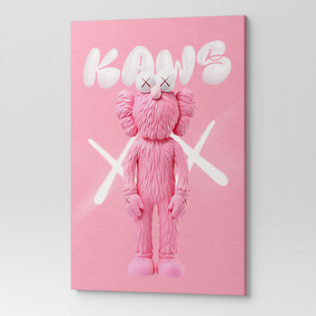 Obraz na płótnie ścianę do salonu pokoju FIGURKA KAWS POP00068 30x40 - Wave Print